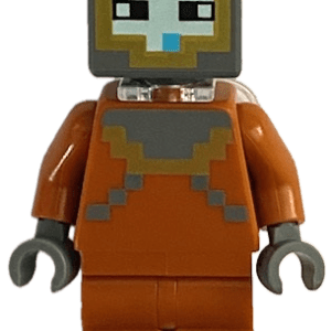 LEGO Minecraft Diver Minifigure in action.