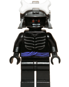 LEGO Ninjago Lord Garmadon Minifigure display.