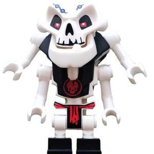 "LEGO Ninjago Samukai Skulkin Minifigure displayed"