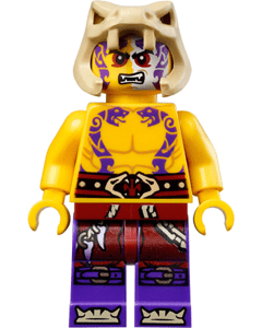 "LEGO Ninjago Sleven Minifigure in action pose."