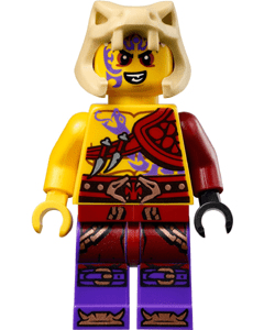 "LEGO Ninjago Kapau Minifigure in action."