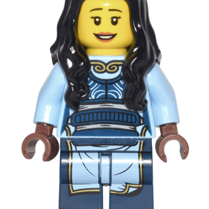 "LEGO Ninjago Maya Minifigure in action pose."