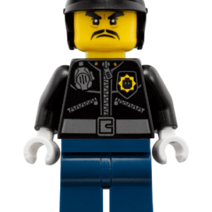 LEGO Ninjago Officer Toque Minifigure in action.