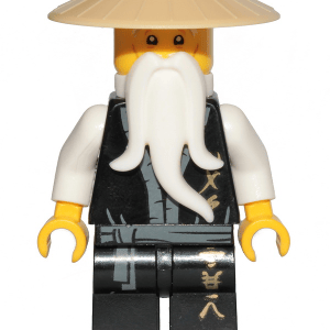 LEGO Ninjago Wu Sensei Minifigure in action.