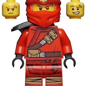 LEGO Ninjago Kai Minifigure in dynamic pose.