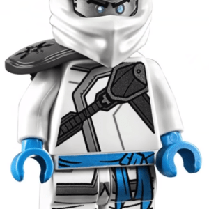 "LEGO Ninjago Zane Minifigure in action"