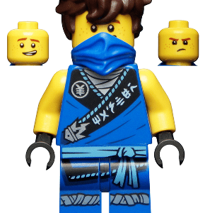 "LEGO Ninjago Jay Minifigure action figure"