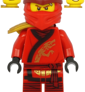 "LEGO Ninjago Kai Minifigure with sword"