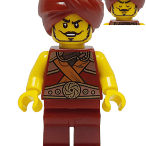 "LEGO Ninjago Gravis Minifigure standing proudly"