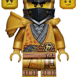 LEGO Ninjago Lloyd Golden Ninja Minifigure display.