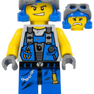 LEGO Power Miners Engineer Minifigure with tools.