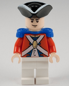 LEGO Pirates of the Caribbean King George's Soldier Minifigure.