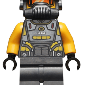 "LEGO Marvel Superheroes AIM Agent Minifigure standing ready"