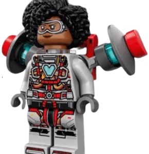 "LEGO Marvel Superheroes Ironheart Mk 1 Minifigure display"