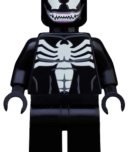 LEGO Marvel Superheroes Venom Minifigure displayed.