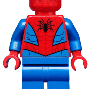 "LEGO Marvel Superheroes Spider-Man Minifigure displayed prominently."