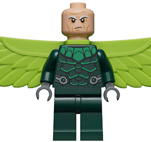 "LEGO Marvel Superheroes The Vulture Minifigure displayed"