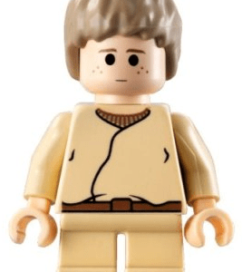 "LEGO Star Wars Anakin Skywalker Minifigure display"