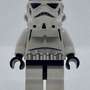 LEGO Star Wars Imperial Stormtrooper in action.