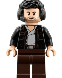 "LEGO Star Wars Poe Dameron Minifigure displayed"