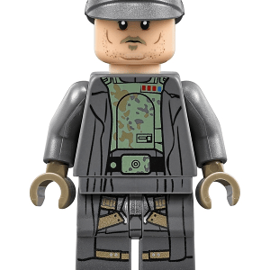 "LEGO Star Wars Tobias Beckett Minifigure displayed"