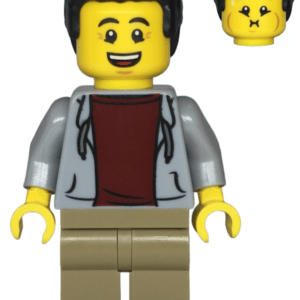 "LEGO Creator / City Dad Minifigure standing proudly."